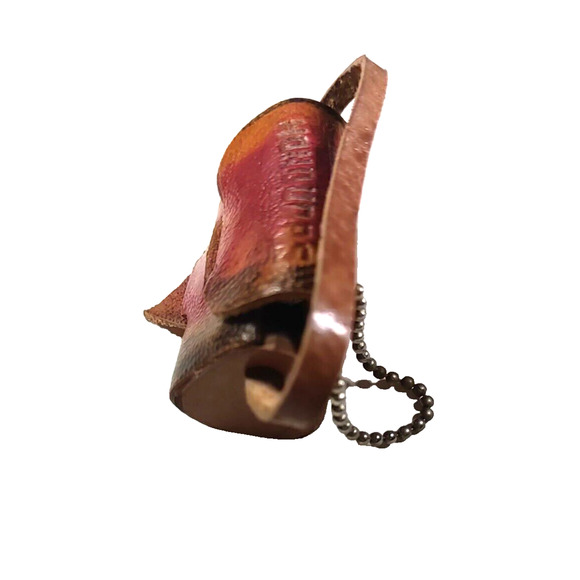 Leather Keychain Purse Money Hide Hand Made - Picture 3 of 4